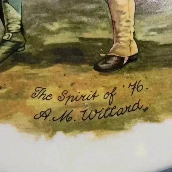 USA THE SPIRIT OF '76 A.M. WILLARD MULTICOLOR PLATE DECORATION ONLY - Picture 4 of 4